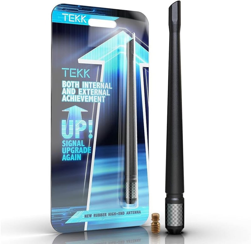 tekk Carbon Fiber Short Antenna Compatible with Chevy Silverado 1500 2007-2026/7.9 Inches Premium Flexible Rubber/Designed for Enhance FM/AM Radio Signal Reception - Image 1